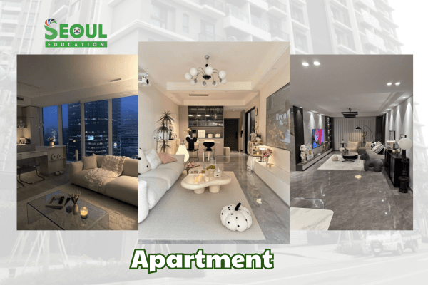 loai hinh nha o Apartment cho du hoc sinh Han Quoc